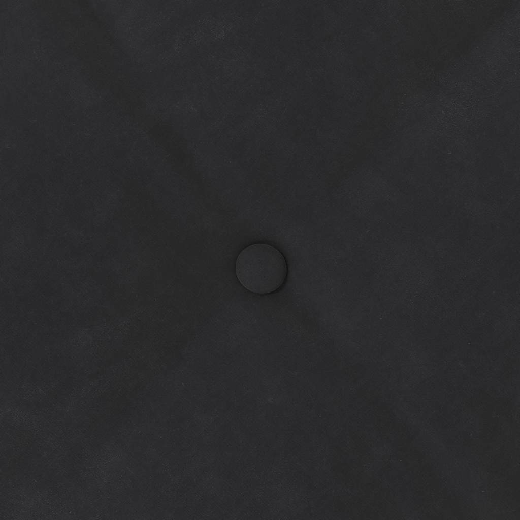 Μαξιλάρι Πλάτης Μαύρο 100 x 50 cm Υφασμάτινο Κορντουρά