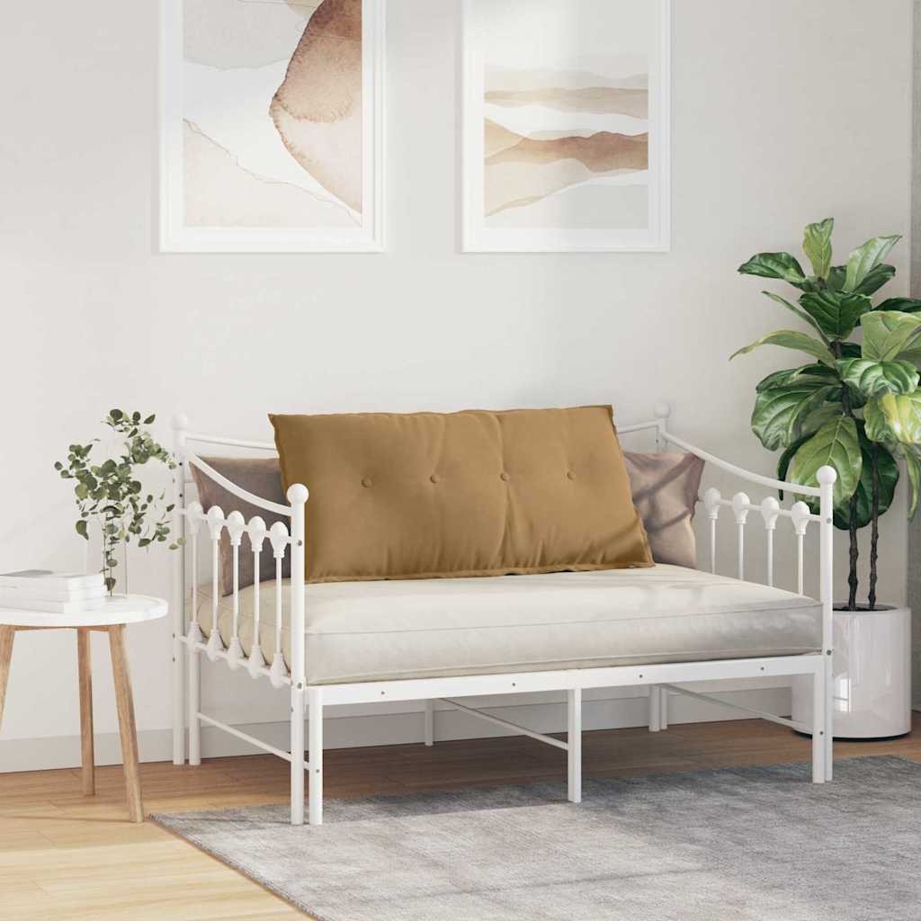 Μαξιλάρι Πλάτης Καφέ 100 x 50 cm Υφασμάτινο Κορντουρά