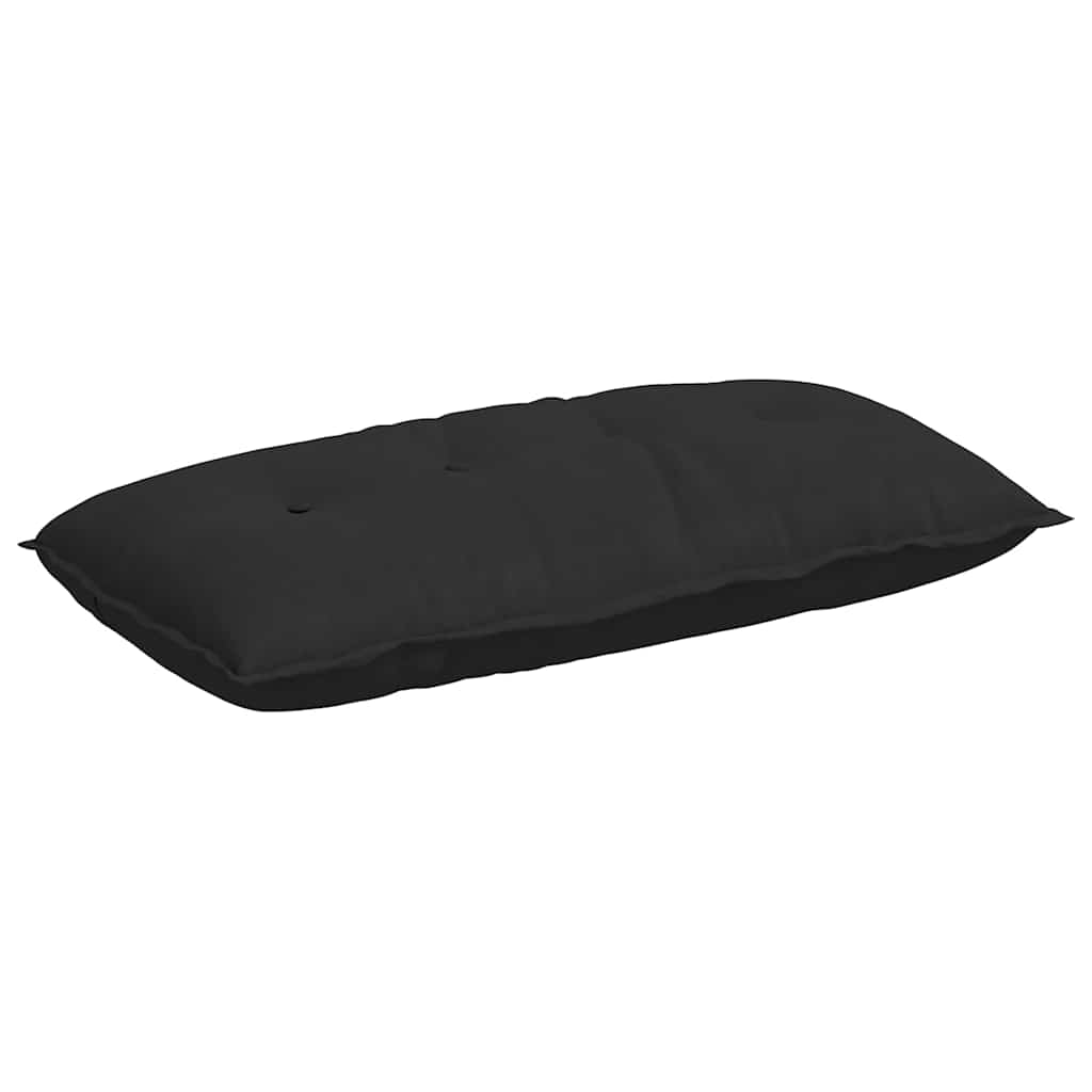 Μαξιλάρι Πλάτης Μαύρο 100 x 50 cm Ύφασμα Μικροΐνας