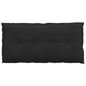 Μαξιλάρι Πλάτης Μαύρο 100 x 50 cm Ύφασμα Μικροΐνας