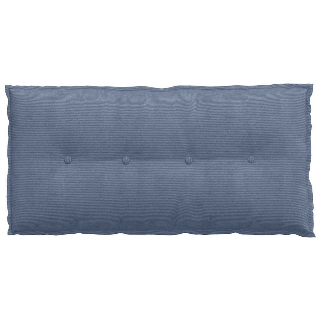 Μαξιλάρι Πλάτης Μπλε 100 x 50 cm Υφασμάτινο Κορντουρά