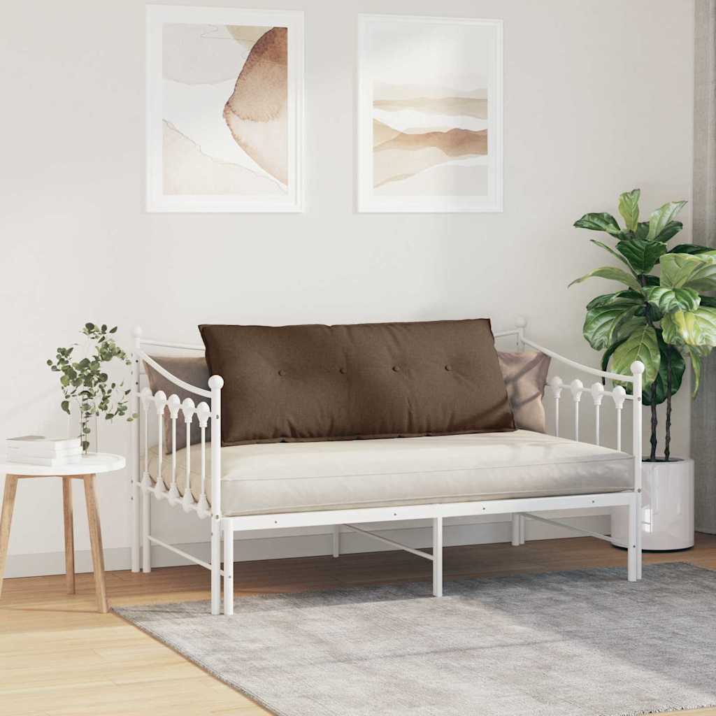 Μαξιλάρι Πλάτης Καφέ 120 x 19 x 50 εκ ύφασμα