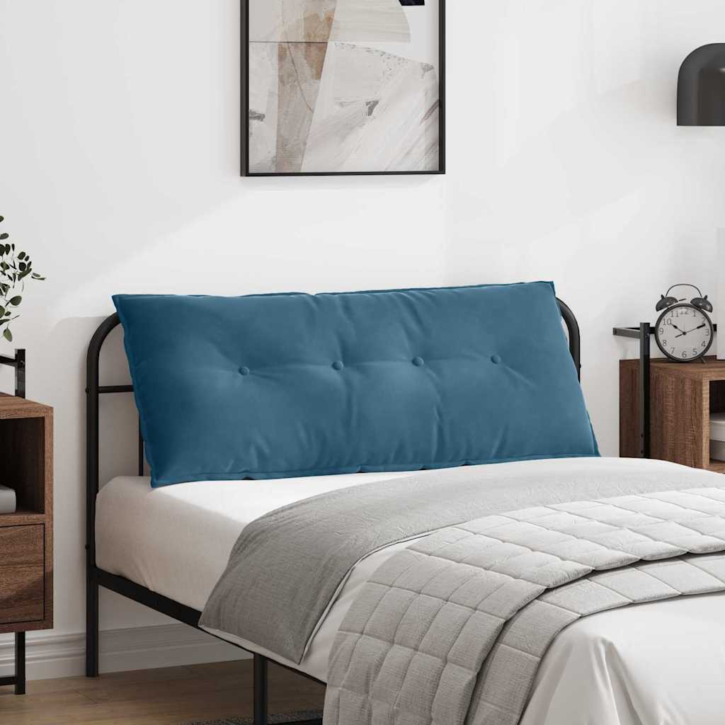 Μαξιλάρι Πλάτης Μπλε 120 x 50 cm Υφασμάτινο Κορντουρά