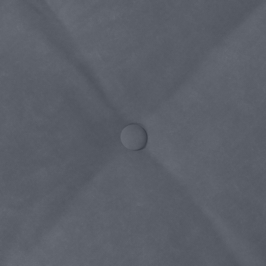 Μαξιλάρι Πλάτης Σκούρο Γκρι 120 x 50 cm Υφασμάτινο Κορντουρά - Pakobazaar