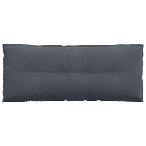 Μαξιλάρι Πλάτης Σκούρο Γκρι 120 x 50 cm Υφασμάτινο Κορντουρά - Pakobazaar