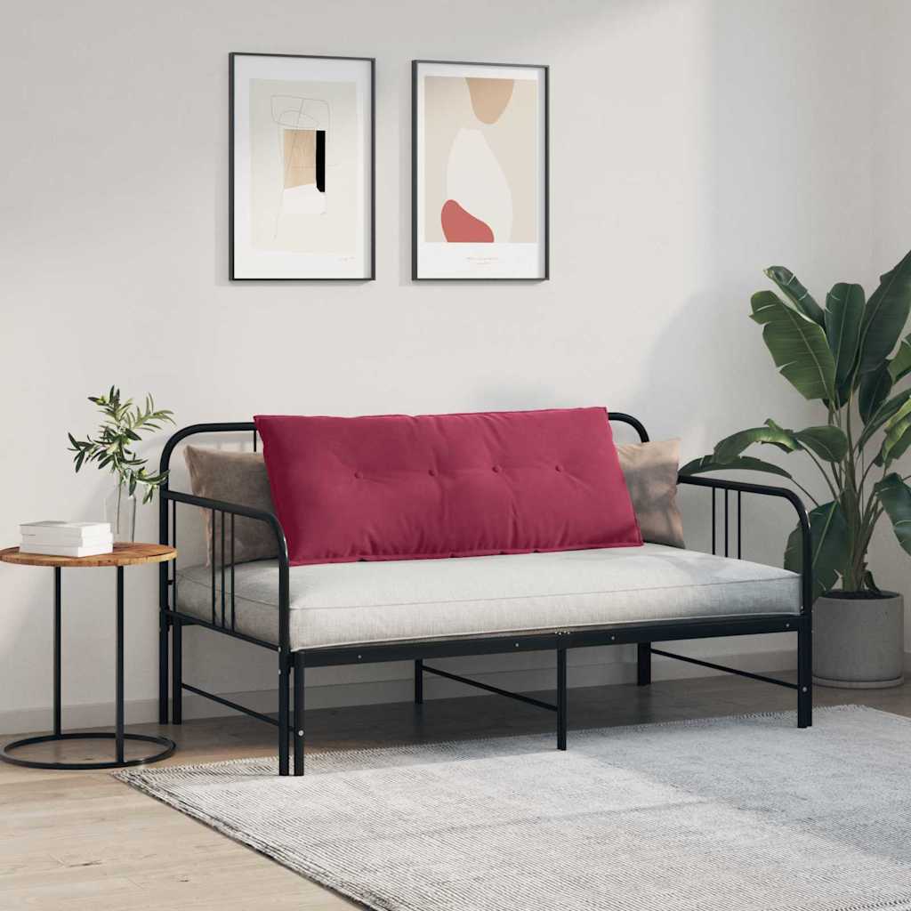 Μαξιλάρι Πλάτης Κόκκινο 120 x 50 cm Υφασμάτινο Κορντουρά