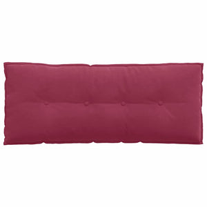 Μαξιλάρι Πλάτης Κόκκινο 120 x 50 cm Υφασμάτινο Κορντουρά