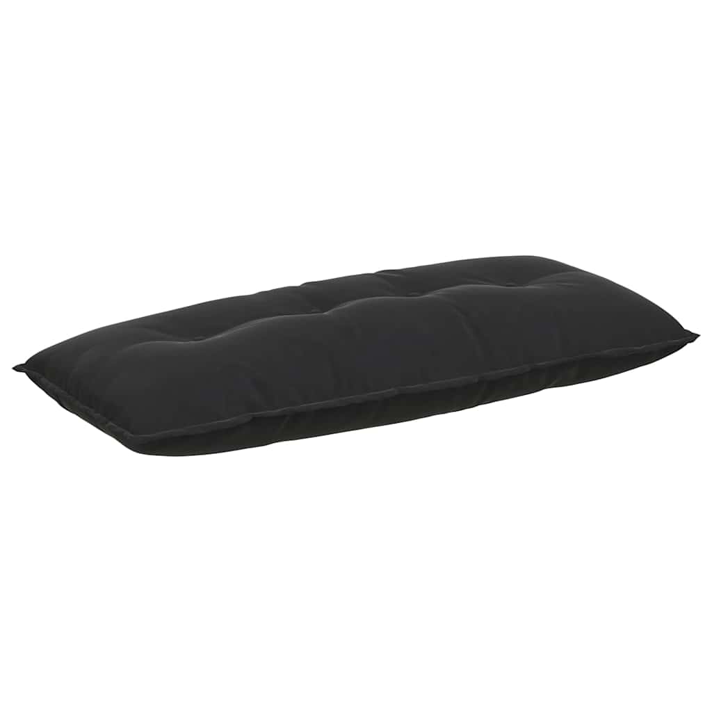 Μαξιλάρι Πλάτης Μαύρο 120 x 50 cm Υφασμάτινο Κορντουρά