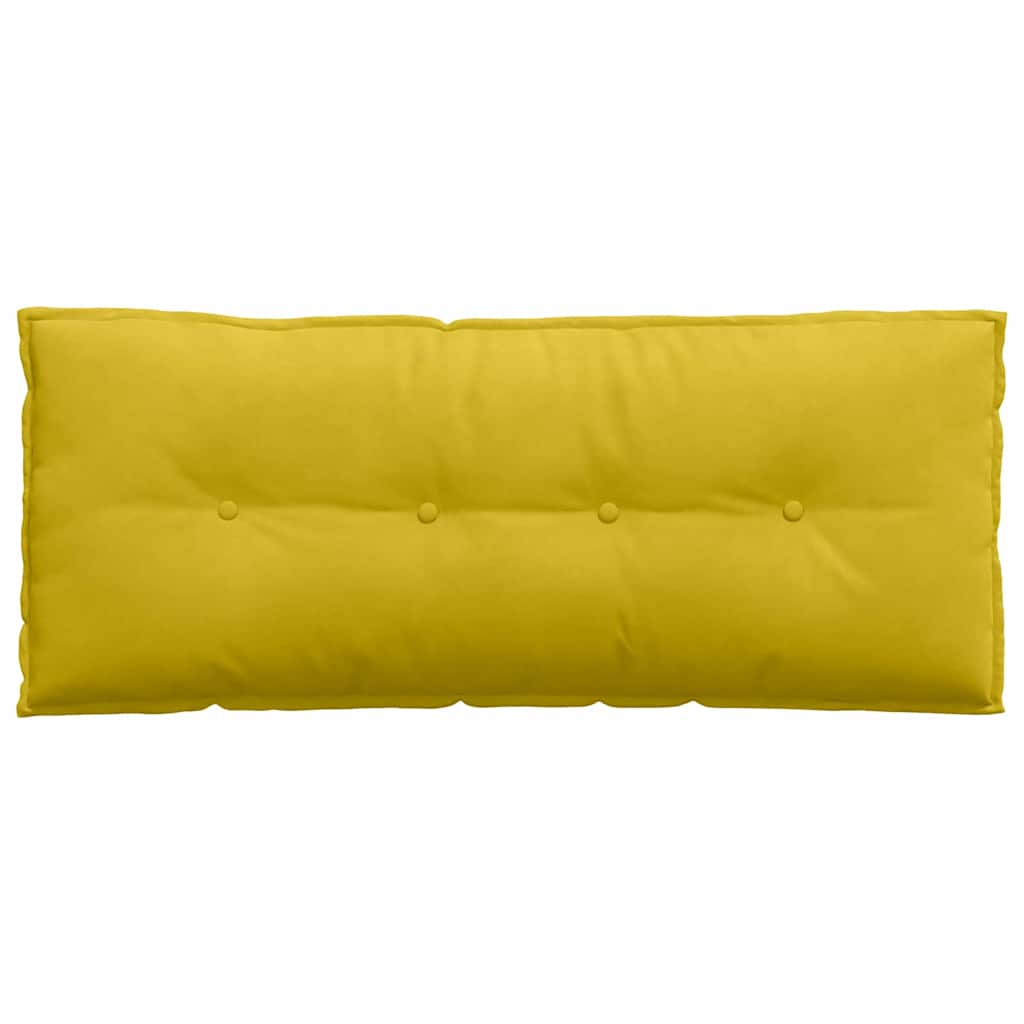 Μαξιλάρι Πλάτης Κίτρινο 120 x 50 cm Υφασμάτινο Κορντουρά
