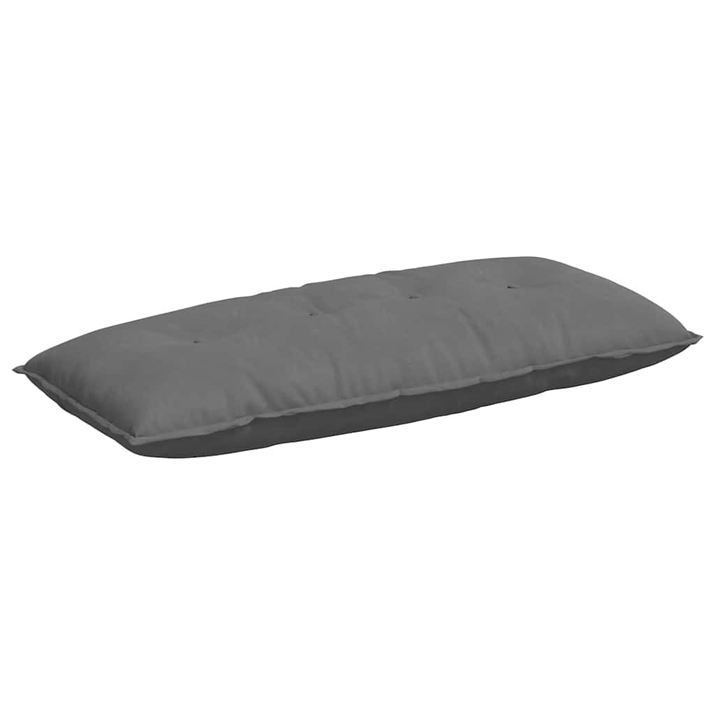 Μαξιλάρι Πλάτης Σκούρο Γκρι 120 x 50 cm Ύφασμα Μικροΐνας