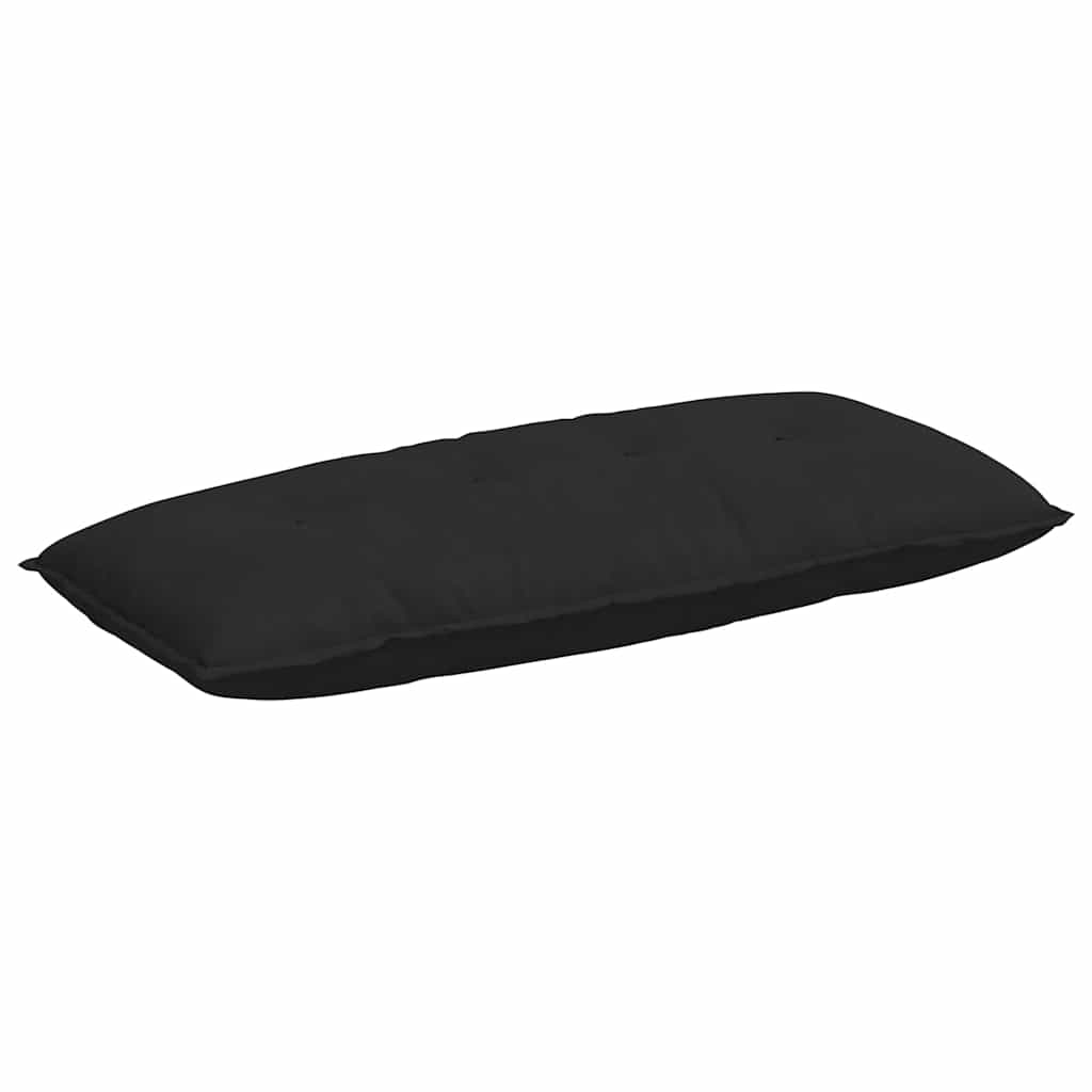 Μαξιλάρι Πλάτης Μαύρο 120 x 50 cm Ύφασμα Μικροΐνας