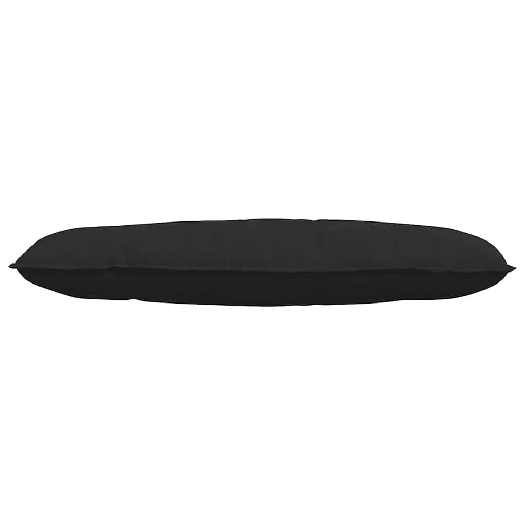 Μαξιλάρι Πλάτης Μαύρο 120 x 50 cm Ύφασμα Μικροΐνας