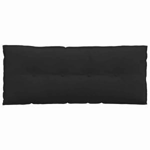 Μαξιλάρι Πλάτης Μαύρο 120 x 50 cm Ύφασμα Μικροΐνας