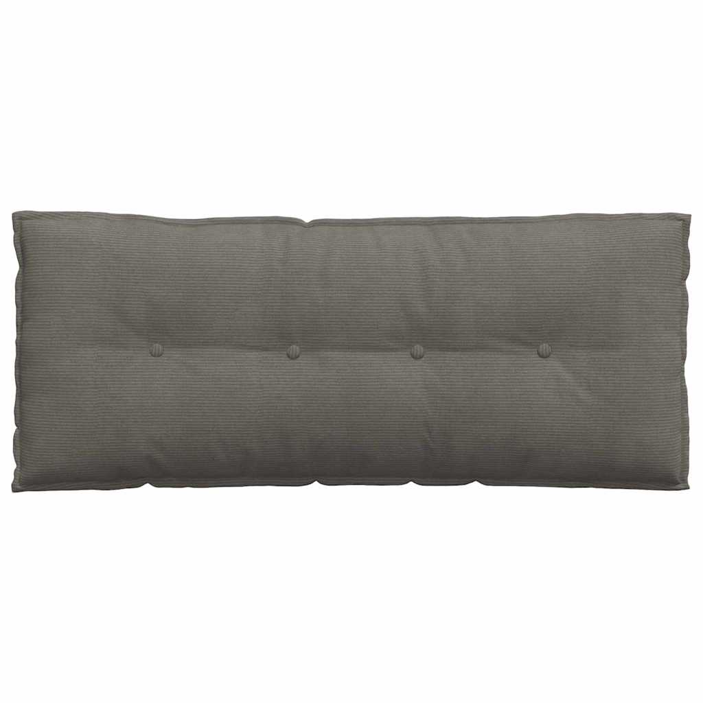 Μαξιλάρι Πλάτης Ανοιχτό γκρι 120 x 50 cm Υφασμάτινο Κορντουρά