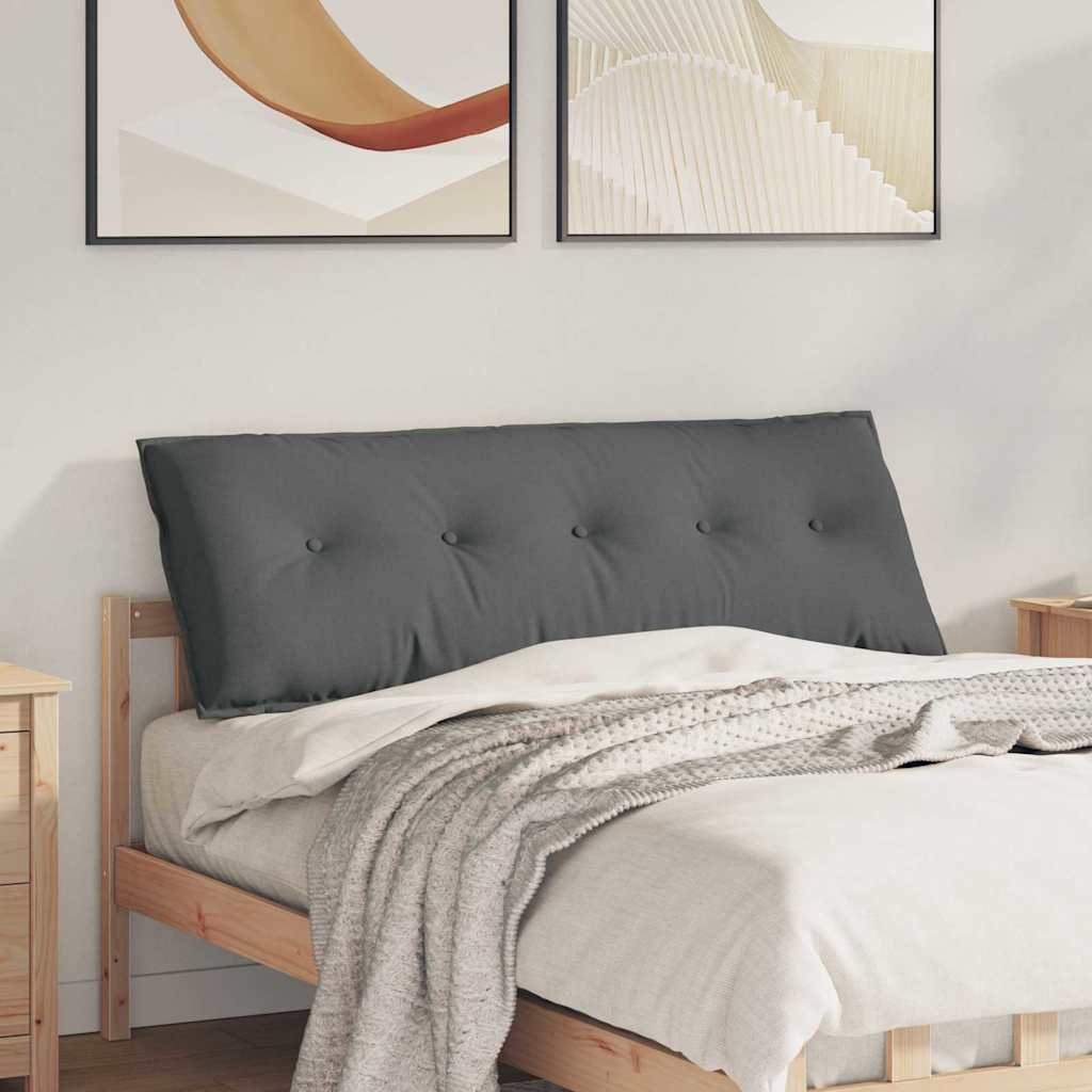 Μαξιλάρι Πλάτης Σκούρο Γκρι 140 x 19 x 50 εκ ύφασμα