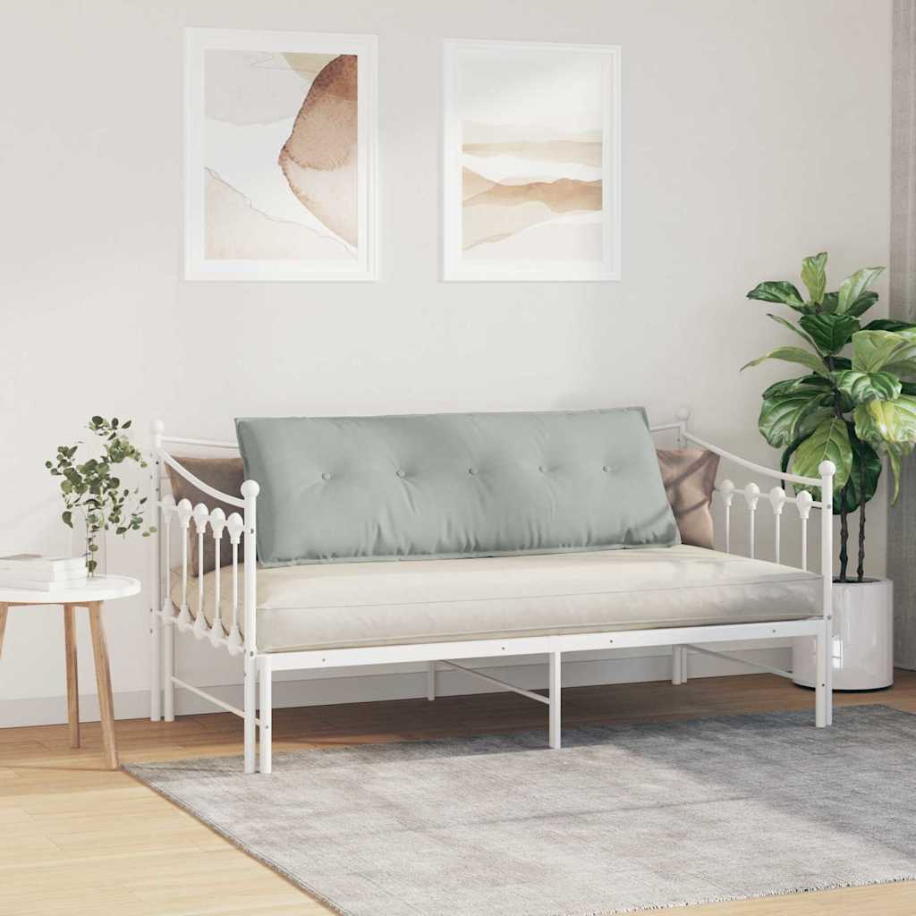 Μαξιλάρι Πλάτης Ανοιχτό γκρι 140 x 50 cm Υφασμάτινο Κορντουρά