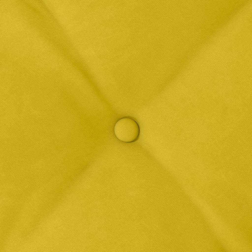 Μαξιλάρι Πλάτης Κίτρινο 140 x 50 cm Υφασμάτινο Κορντουρά