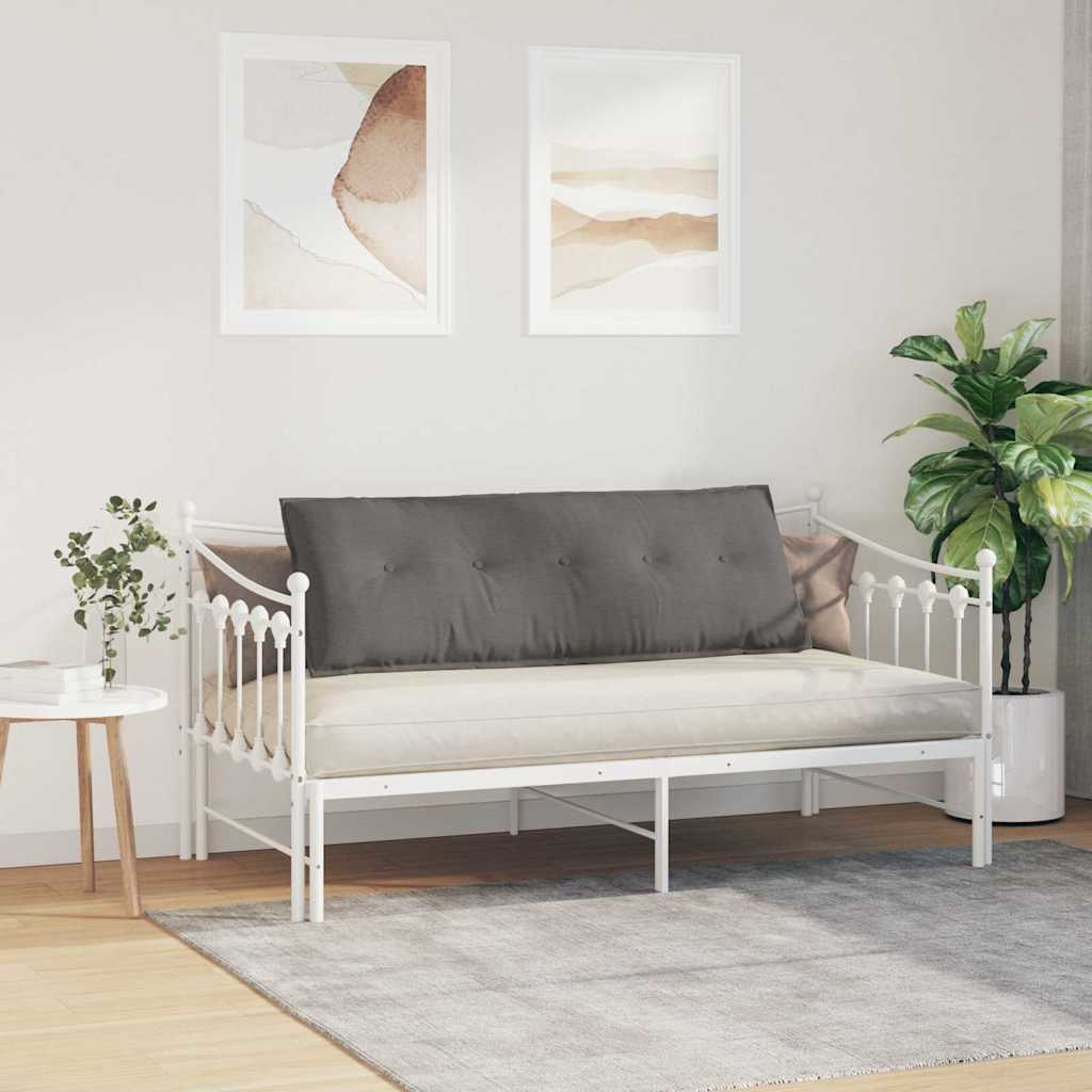Μαξιλάρι Πλάτης Ανοιχτό γκρι 140 x 50 cm Υφασμάτινο Κορντουρά
