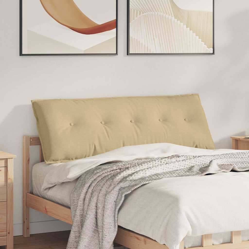 Μαξιλάρι Πλάτης Γκρι Πράσινο 140 x 50 cm Υφασμάτινο Κορντουρά