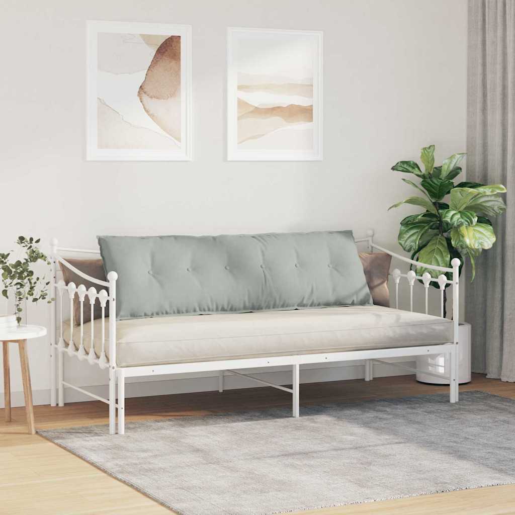 Μαξιλάρι Πλάτης Ανοιχτό γκρι 160 x 50 cm Υφασμάτινο Κορντουρά