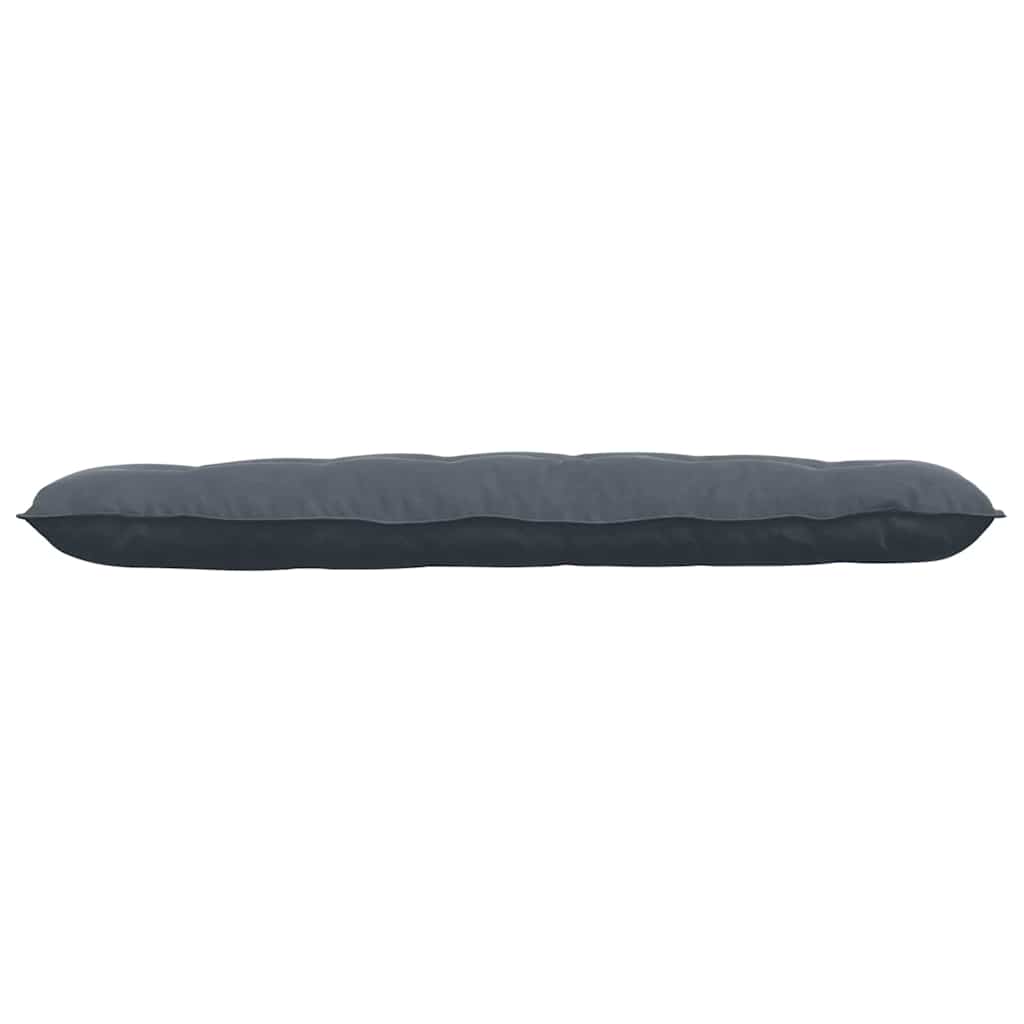 Μαξιλάρι Πλάτης Σκούρο Γκρι 160 x 50 cm Υφασμάτινο Κορντουρά
