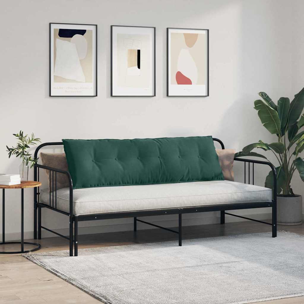 Μαξιλάρι Πλάτης Σκούρο Πράσινο 160 x 50 cm Υφασμάτινο Κορντουρά
