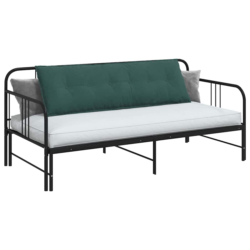 Μαξιλάρι Πλάτης Σκούρο Πράσινο 160 x 50 cm Υφασμάτινο Κορντουρά