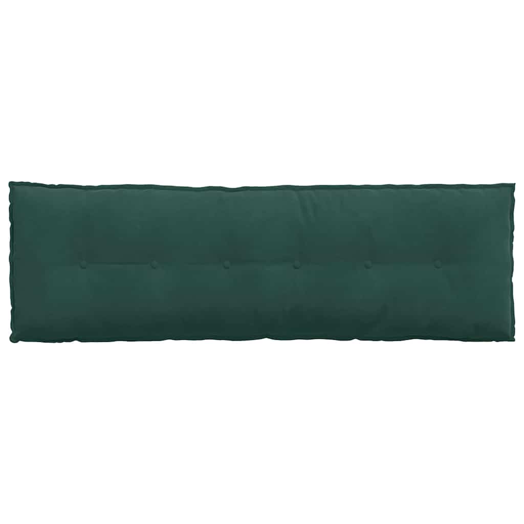 Μαξιλάρι Πλάτης Σκούρο Πράσινο 160 x 50 cm Υφασμάτινο Κορντουρά