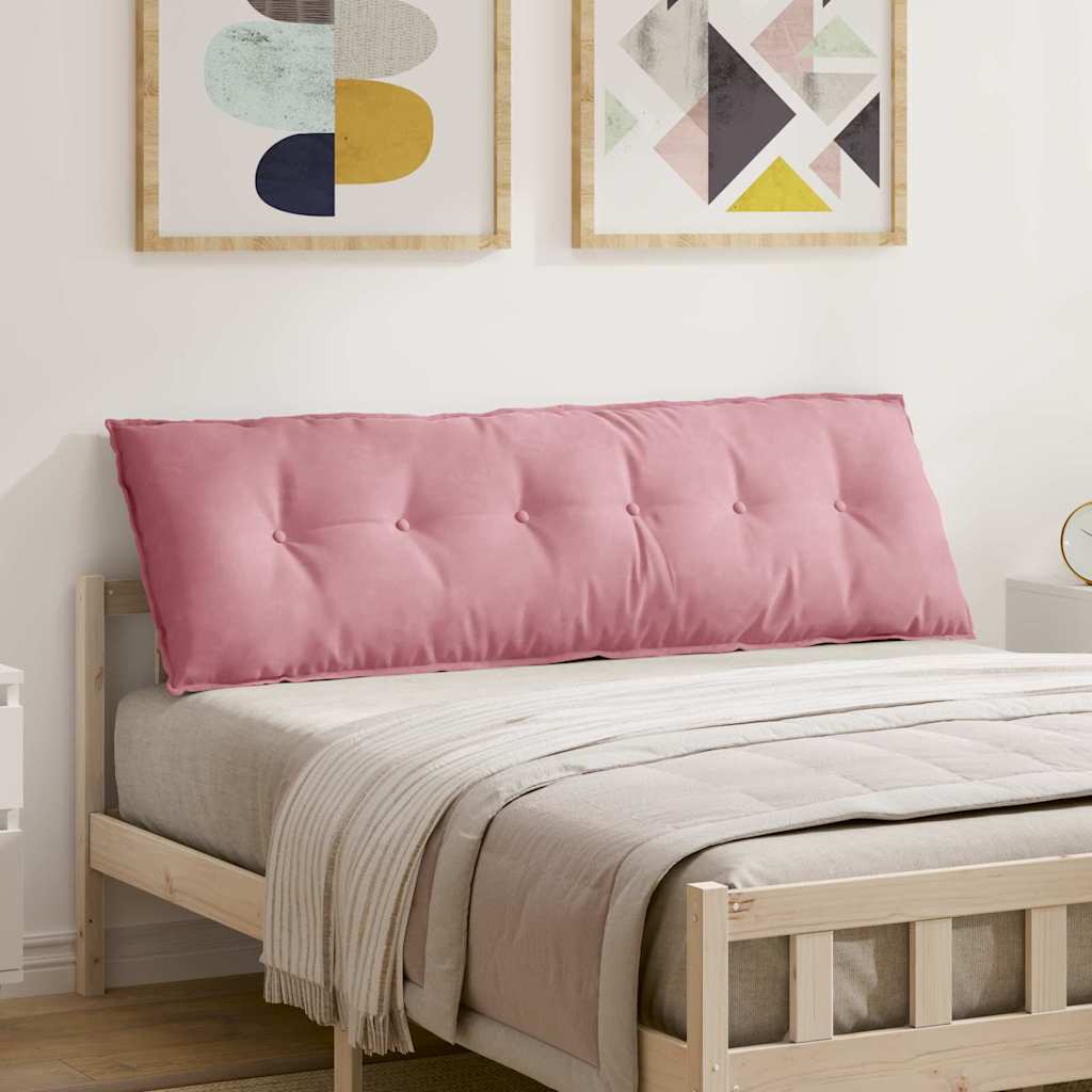 Μαξιλάρι Πλάτης Ροζ 160 x 50 cm Υφασμάτινο Κορντουρά