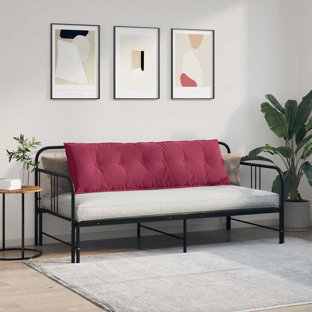 Μαξιλάρι Πλάτης Κόκκινο 160 x 50 cm Υφασμάτινο Κορντουρά