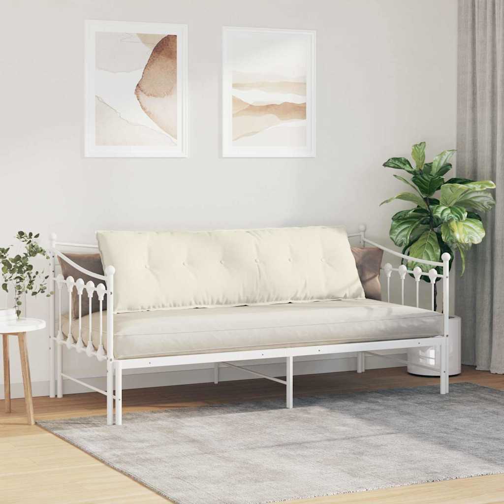 Μαξιλάρι Πλάτης Κρεμ 160 x 50 cm Υφασμάτινο Κορντουρά