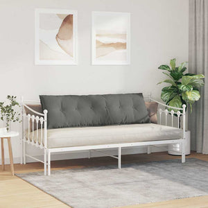 Μαξιλάρι Πλάτης Σκούρο Γκρι 160 x 50 cm Ύφασμα Μικροΐνας