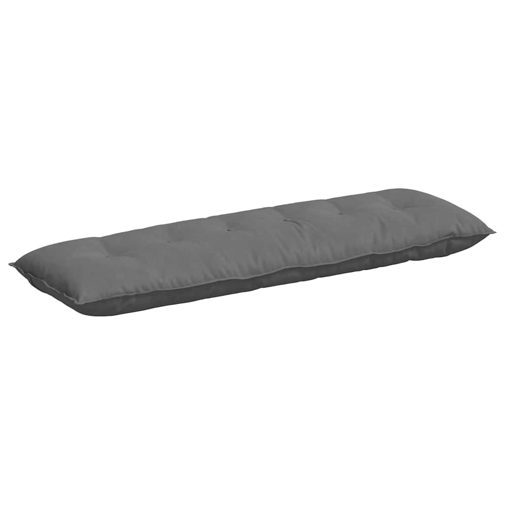 Μαξιλάρι Πλάτης Σκούρο Γκρι 160 x 50 cm Ύφασμα Μικροΐνας