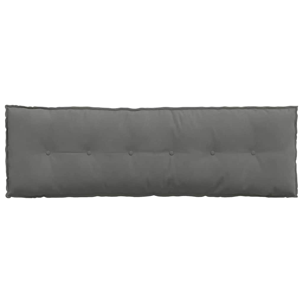 Μαξιλάρι Πλάτης Σκούρο Γκρι 160 x 50 cm Ύφασμα Μικροΐνας