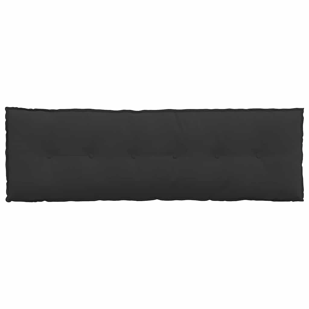 Μαξιλάρι Πλάτης Μαύρο 160 x 50 cm Ύφασμα Μικροΐνας