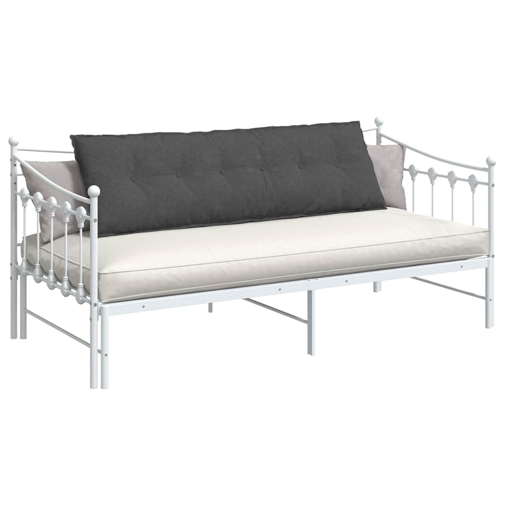 Μαξιλάρι Πλάτης Σκούρο Γκρι 160 x 50 cm Υφασμάτινο Κορντουρά