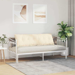 Μαξιλάρι Πλάτης Κρεμ 160 x 50 cm Υφασμάτινο Κορντουρά