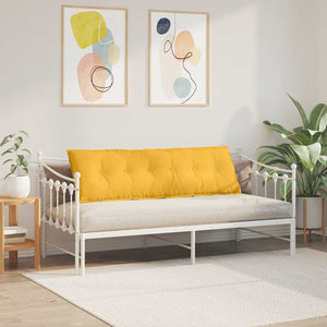 Μαξιλάρι Πλάτης Απαλό Κίτρινο 160 x 50 cm Υφασμάτινο Κορντουρά