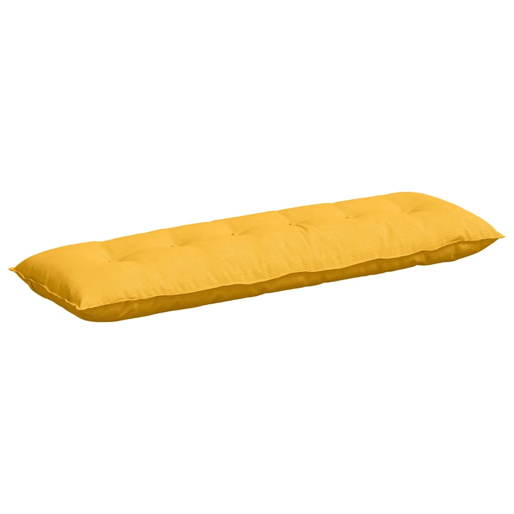 Μαξιλάρι Πλάτης Απαλό Κίτρινο 160 x 50 cm Υφασμάτινο Κορντουρά