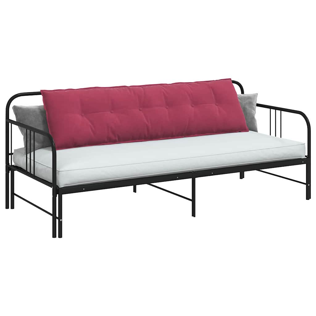 Μαξιλάρι Πλάτης Κόκκινο 180 x 50 εκ. Υφασμάτινο Κορντουρά