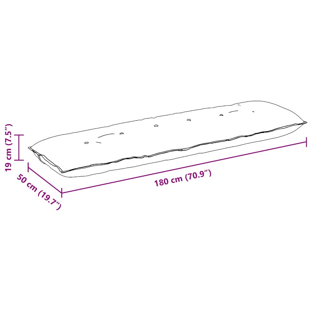 Μαξιλάρι Πλάτης Taupe 180 x 50 εκ. Ύφασμα Μικροΐνας