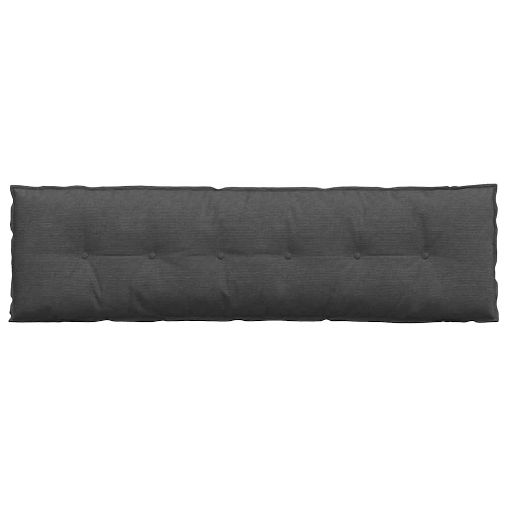 Μαξιλάρι Πλάτης Σκούρο Γκρι 180 x 50 εκ. Υφασμάτινο Κορντουρά