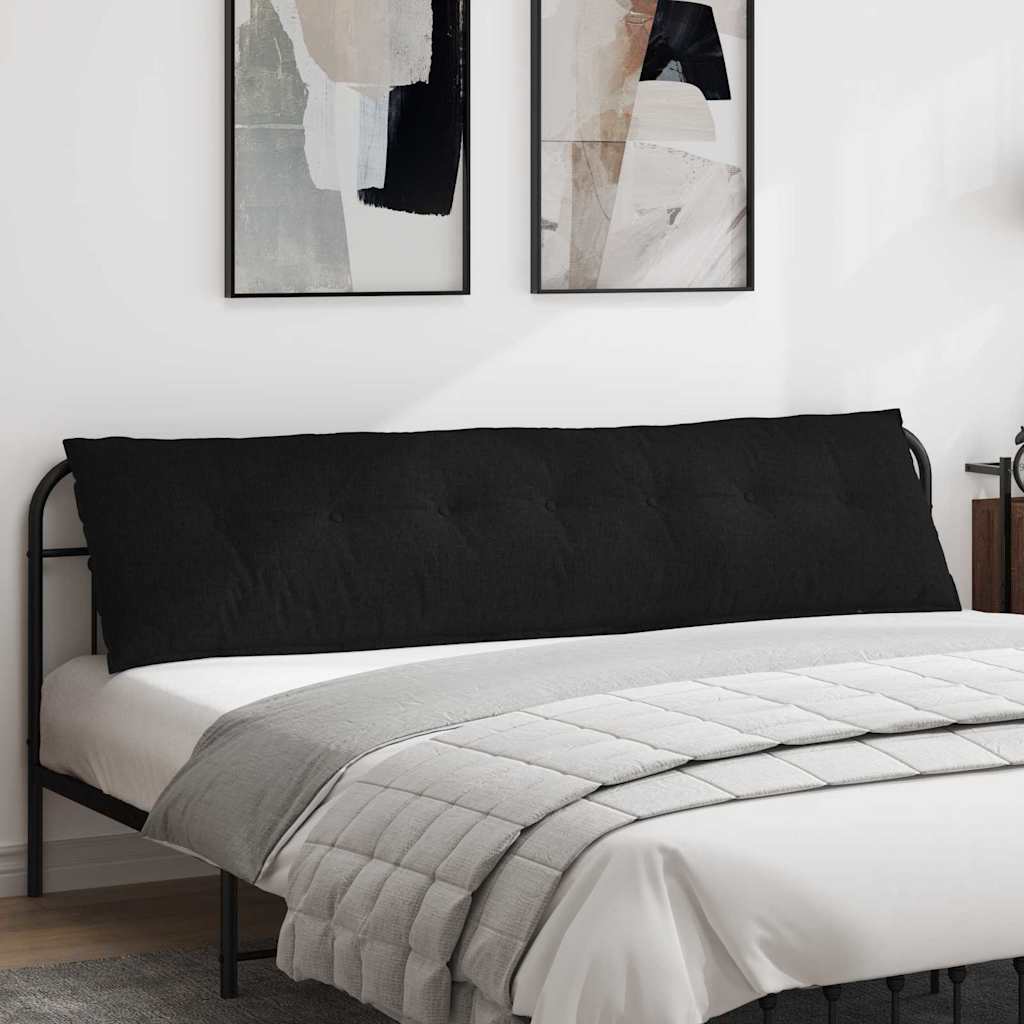 Μαξιλάρι Πλάτης Μαύρο 200 x 19 x 50 εκ ύφασμα - Pakobazaar