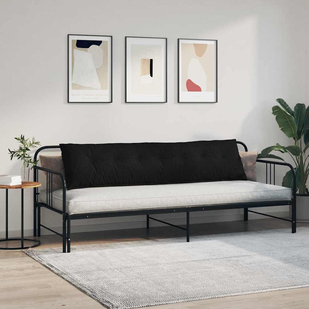 Μαξιλάρι Πλάτης Μαύρο 200 x 19 x 50 εκ ύφασμα - Pakobazaar