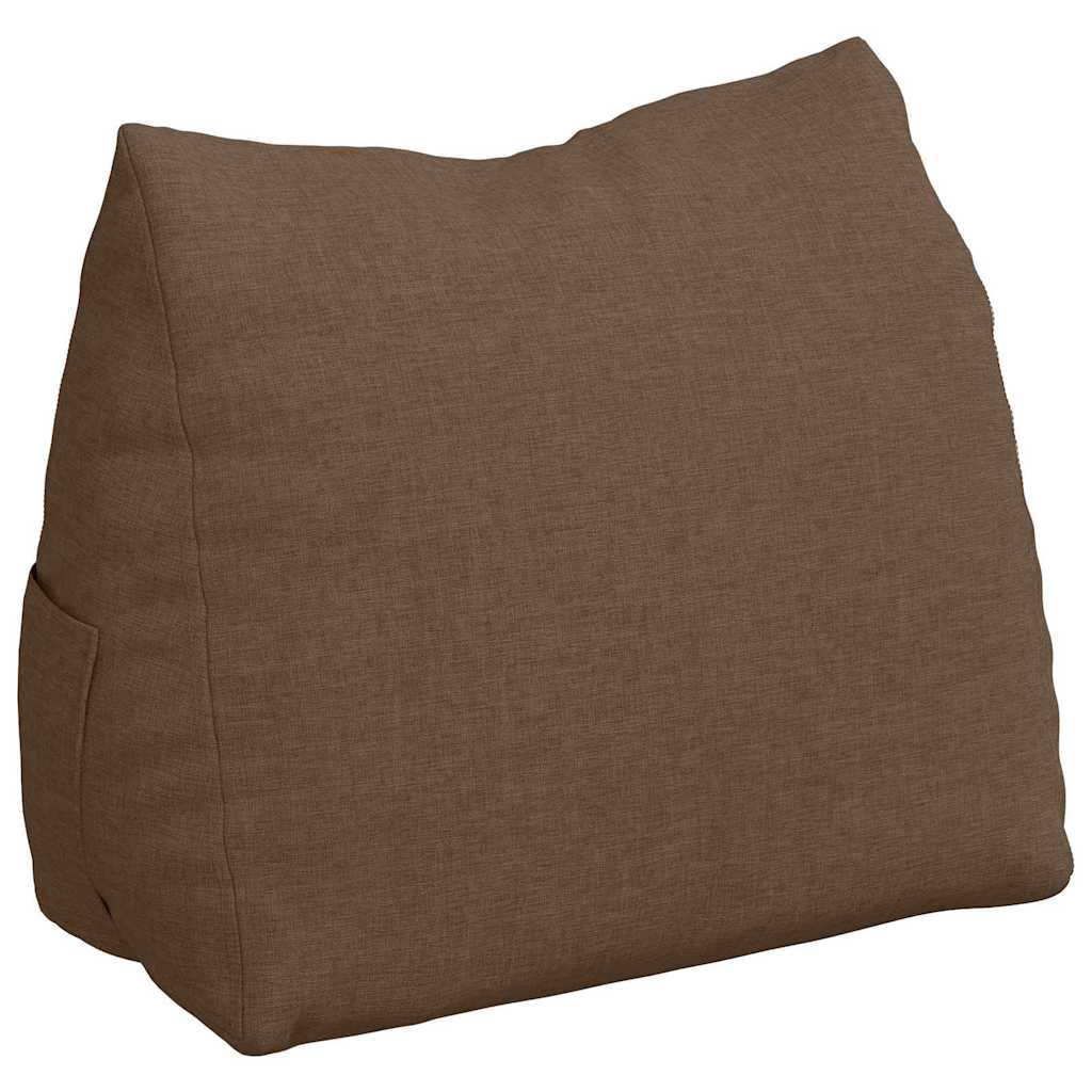 Μαξιλάρι Πλάτης Καφέ 45 x 20 x 35 εκ. ύφασμα - Pakobazaar