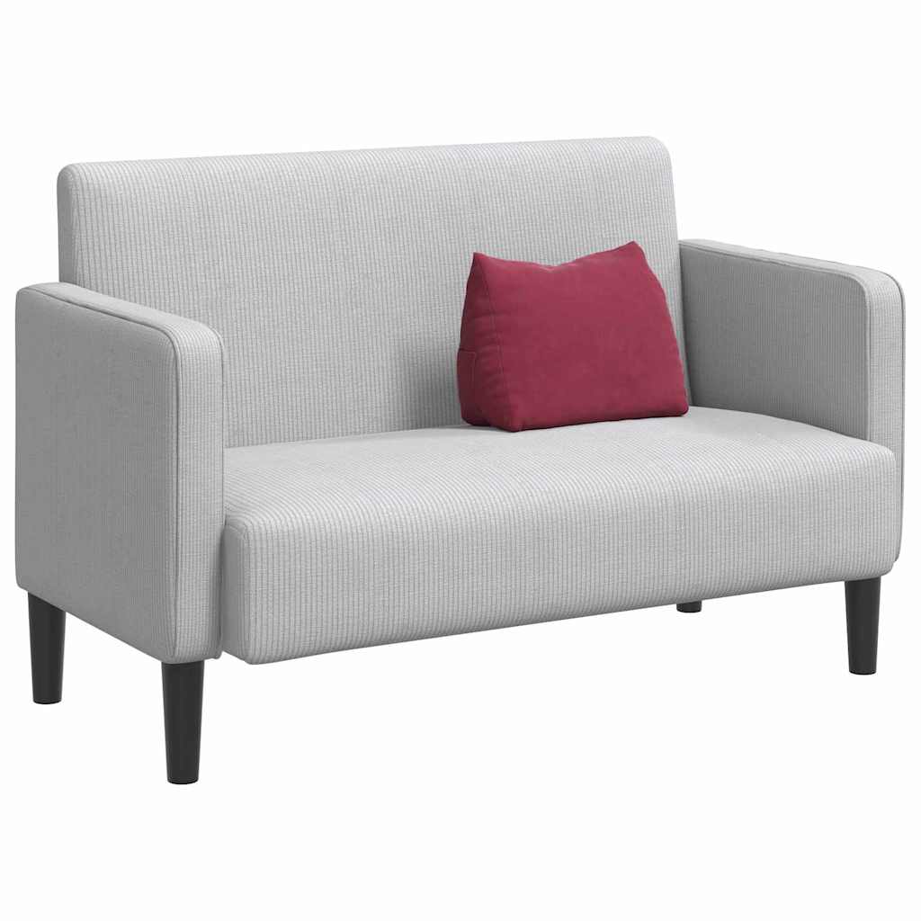 Μαξιλάρι Πλάτης Κόκκινο 45 x 20 x 35 εκ. Υφασμάτινο Κορντουρά