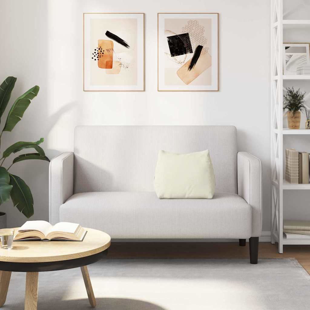 Μαξιλάρι Πλάτης Κρεμ 45 x 20 x 35 εκ. Υφασμάτινο Κορντουρά - Pakobazaar