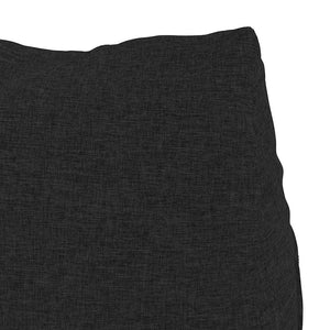 Μαξιλάρι Πλάτης Μαύρο 60 x 20 x 50 εκ. ύφασμα
