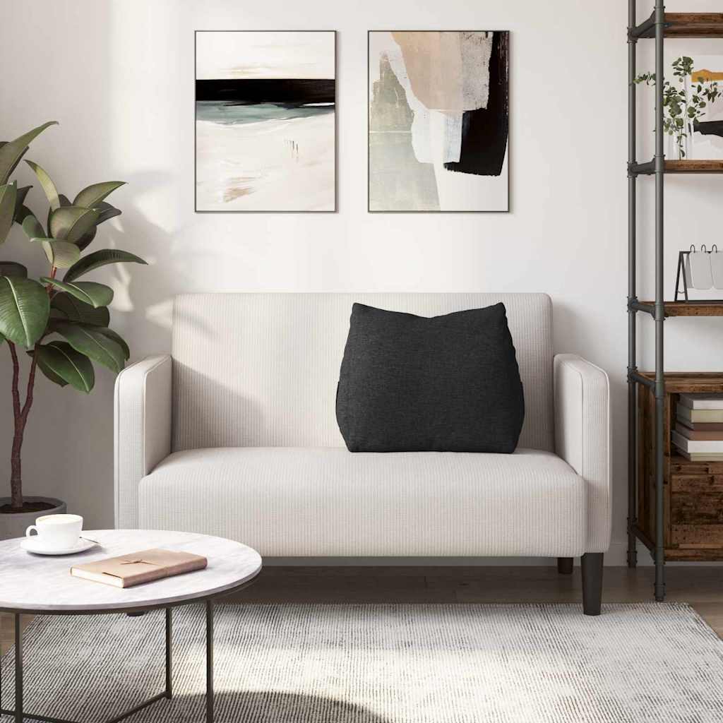 Μαξιλάρι Πλάτης Μαύρο 60 x 20 x 50 εκ. ύφασμα