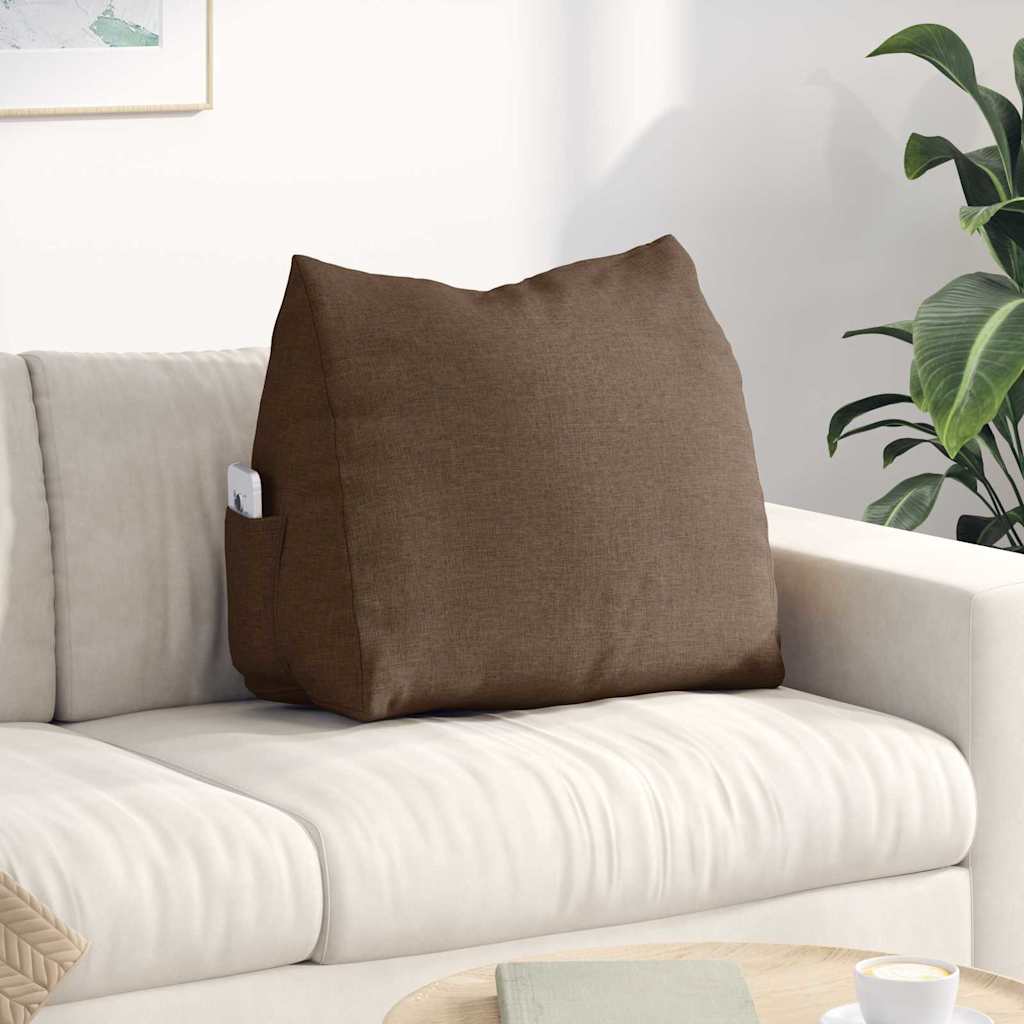 Μαξιλάρι Πλάτης Καφέ 60 x 20 x 50 εκ. ύφασμα - Pakobazaar